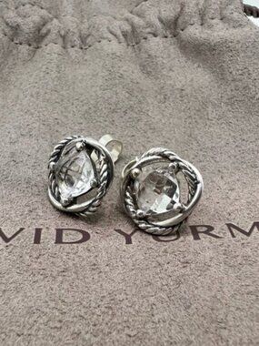 David Yurman Infinity Earrings White Topaz